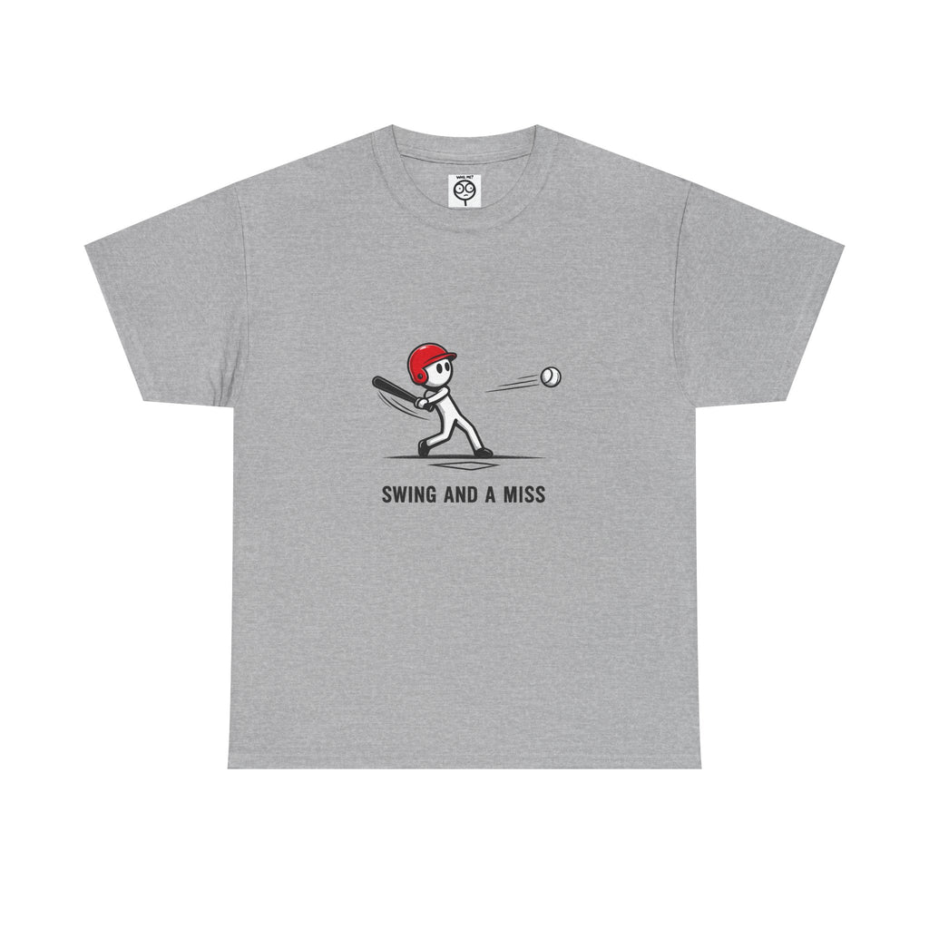 Swing and a Miss Baseball Unisex Cotton T Shirt