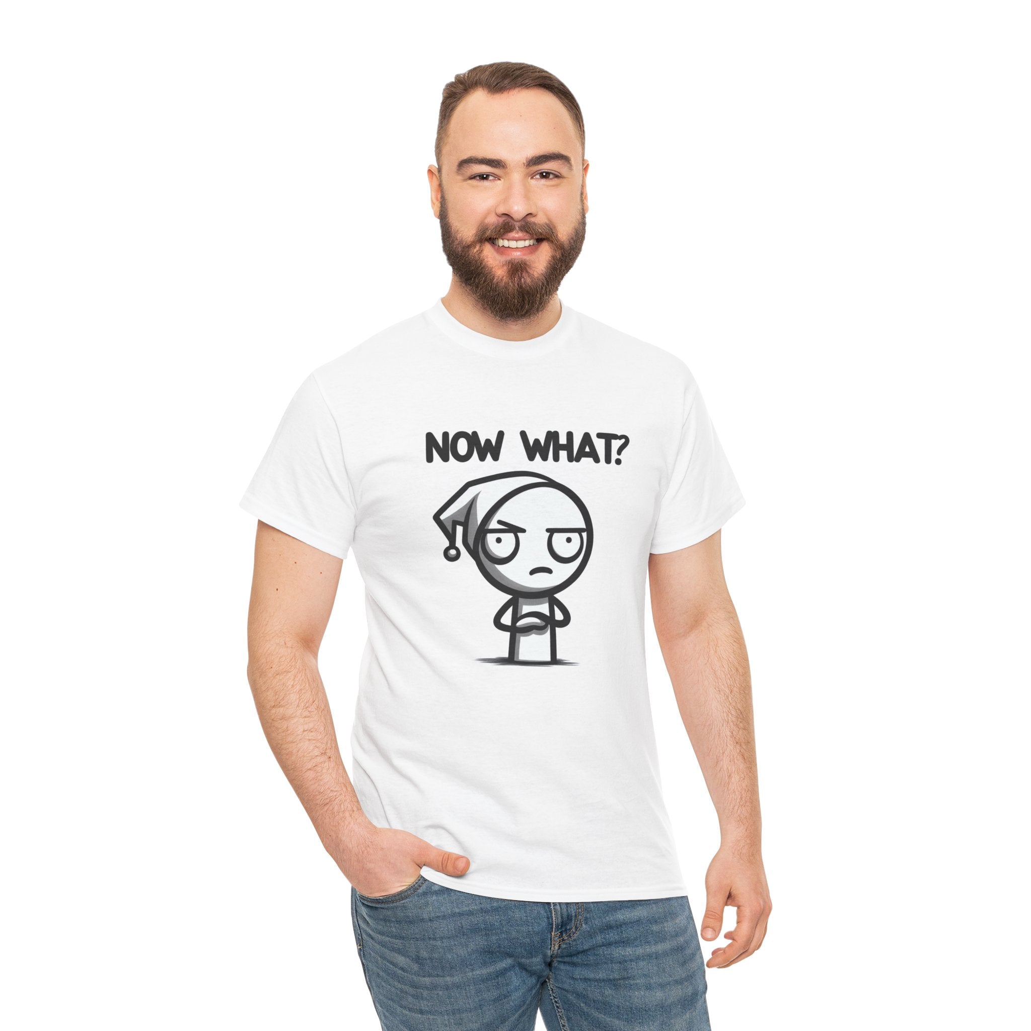 Now What? Unisex Cotton T-Shirt