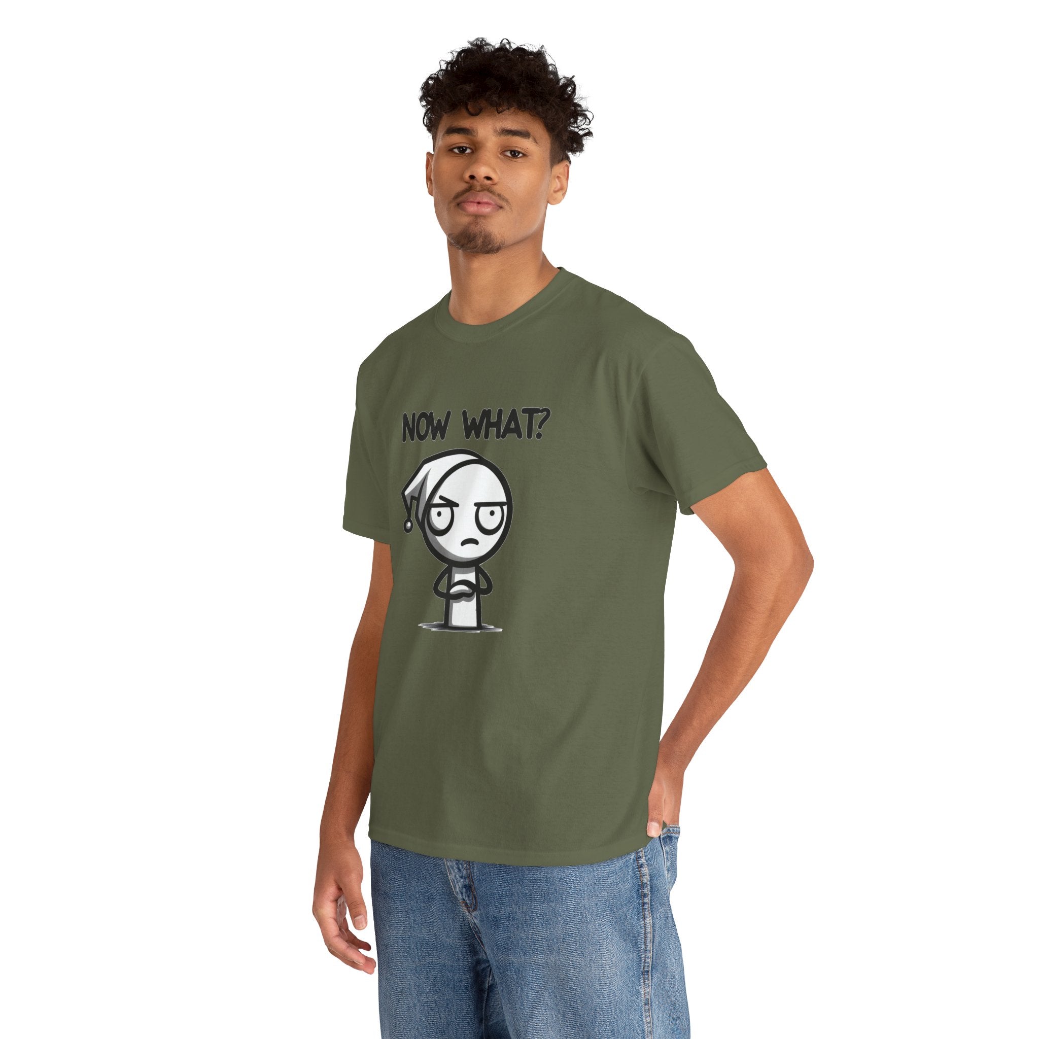Now What? Unisex Cotton T-Shirt